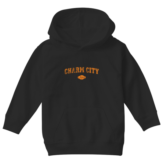 Charm City 1729 Represent Kids Hoodie | Black