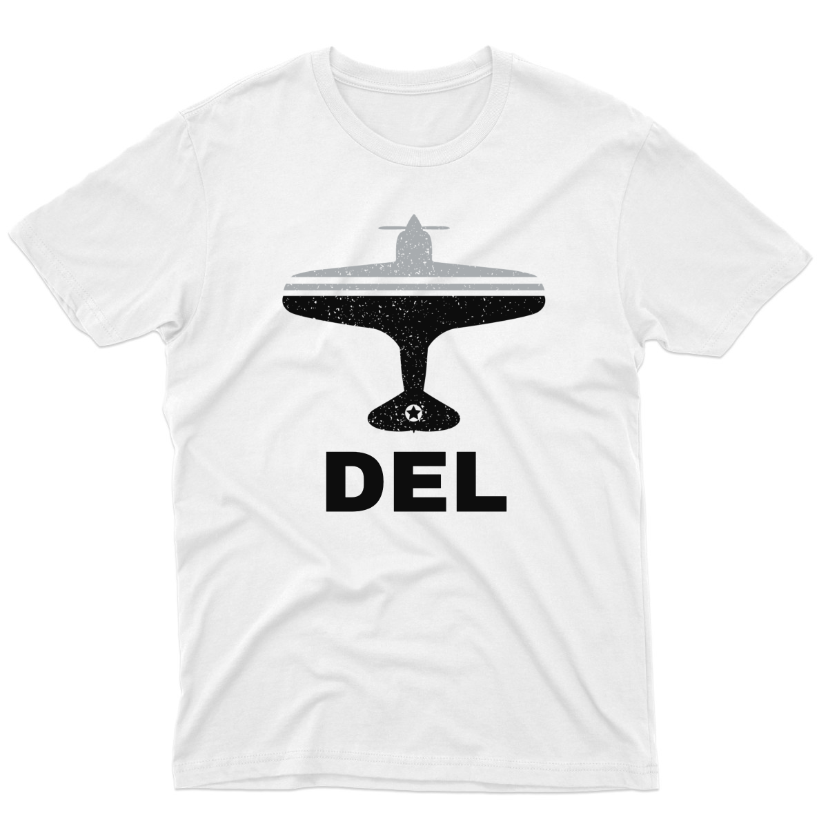 Fly Delhi DEL Airport Men's T-shirt | White