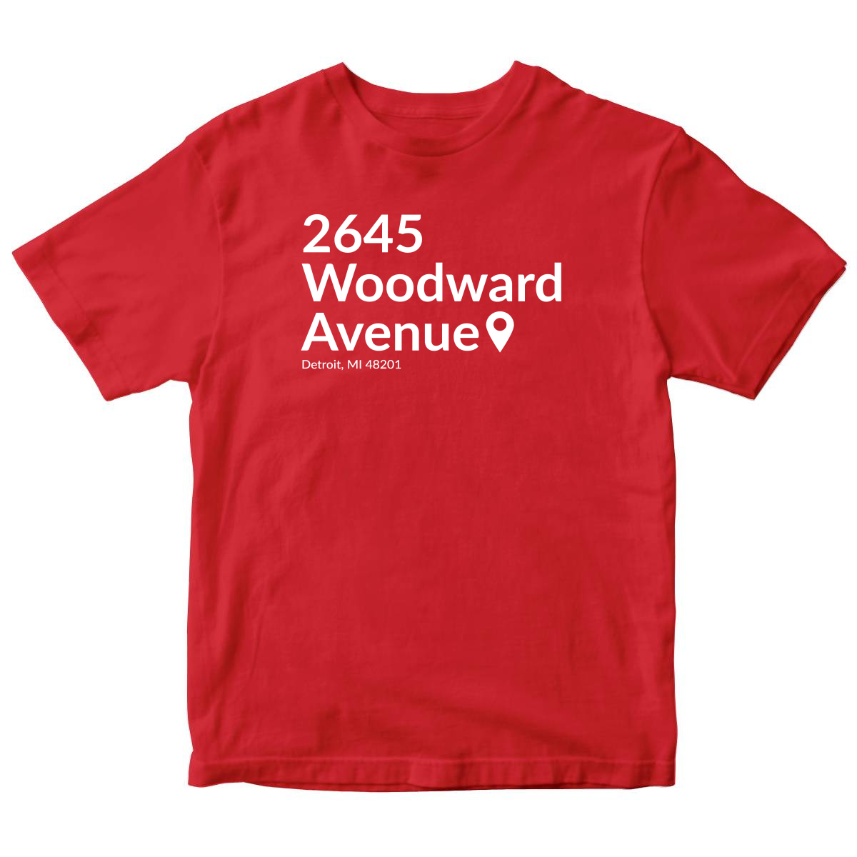 Detroit Hockey Stadium Kids T-shirt | Red