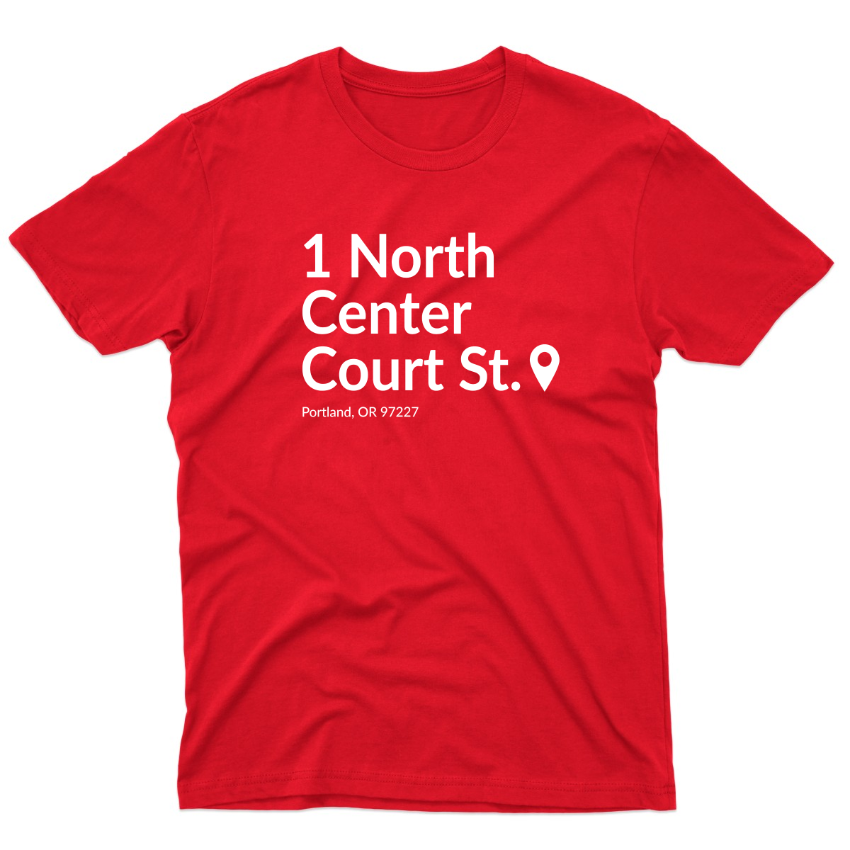 Portland Basketball Stadium Men's T-shirt | Red