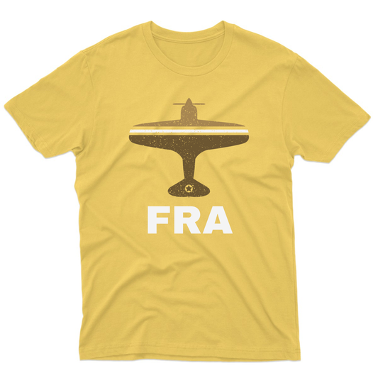 Fly Frankfurt FRA Airport Men's T-shirt | Yellow