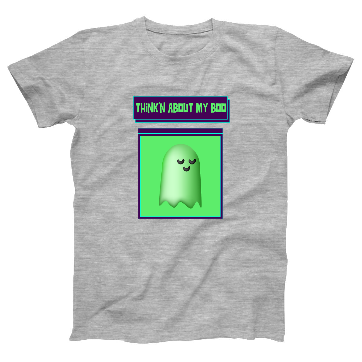 Think'n About My Boo Women's T-shirt | Gray