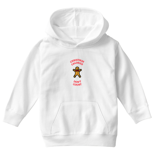 Christmas Calories Don't Count Kids Hoodie | White