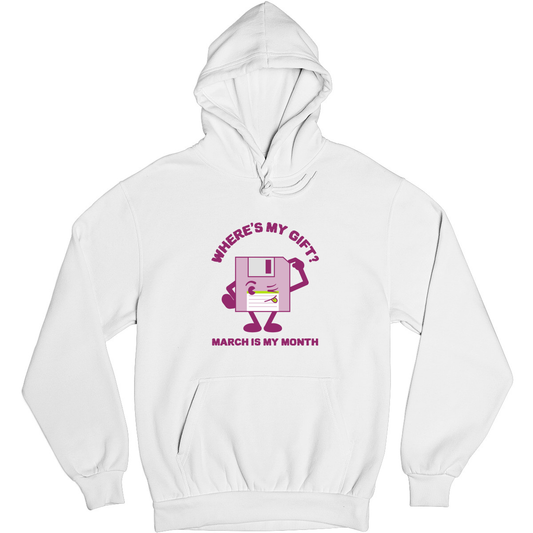 Where is my gift Unisex Hoodie | White