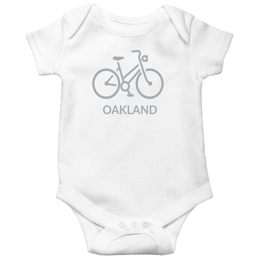 Bike Oakland Represent Baby Bodysuits