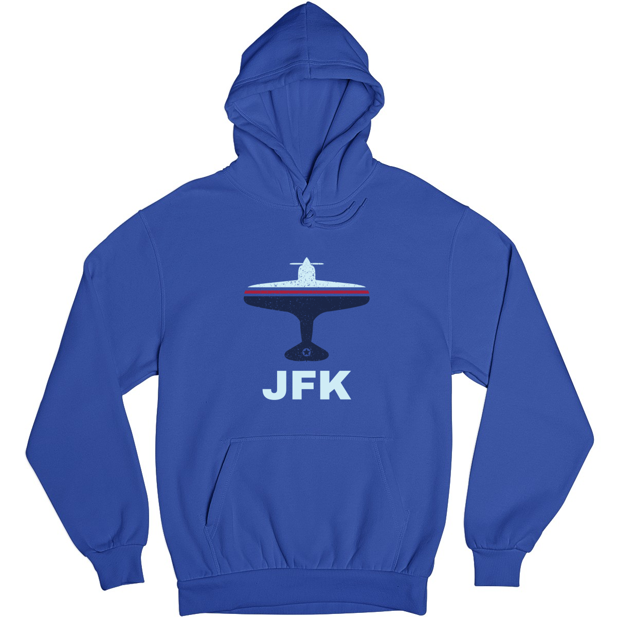 Fly New York JFK Airport Unisex Hoodie | Blue