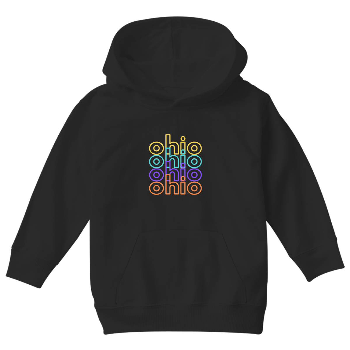 Ohio Kids Hoodie | Black