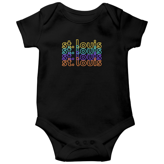 St. Louis Baby Bodysuit | Black