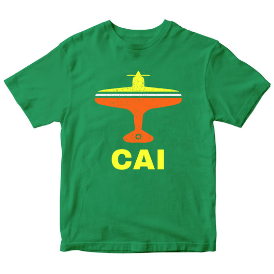 Fly Cairo CAI Airport Kids T-shirt | Green
