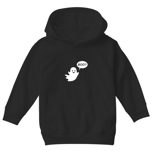 Cute Ghost Halloween Kids Hoodie | Black