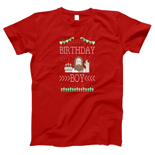 Christmas Birthday Boy Women's T-shirt | Red