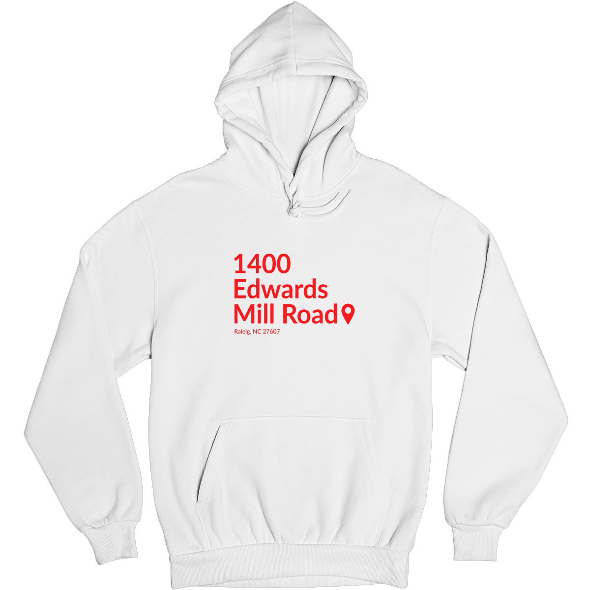 Carolina Hockey Stadium Unisex Hoodie | White