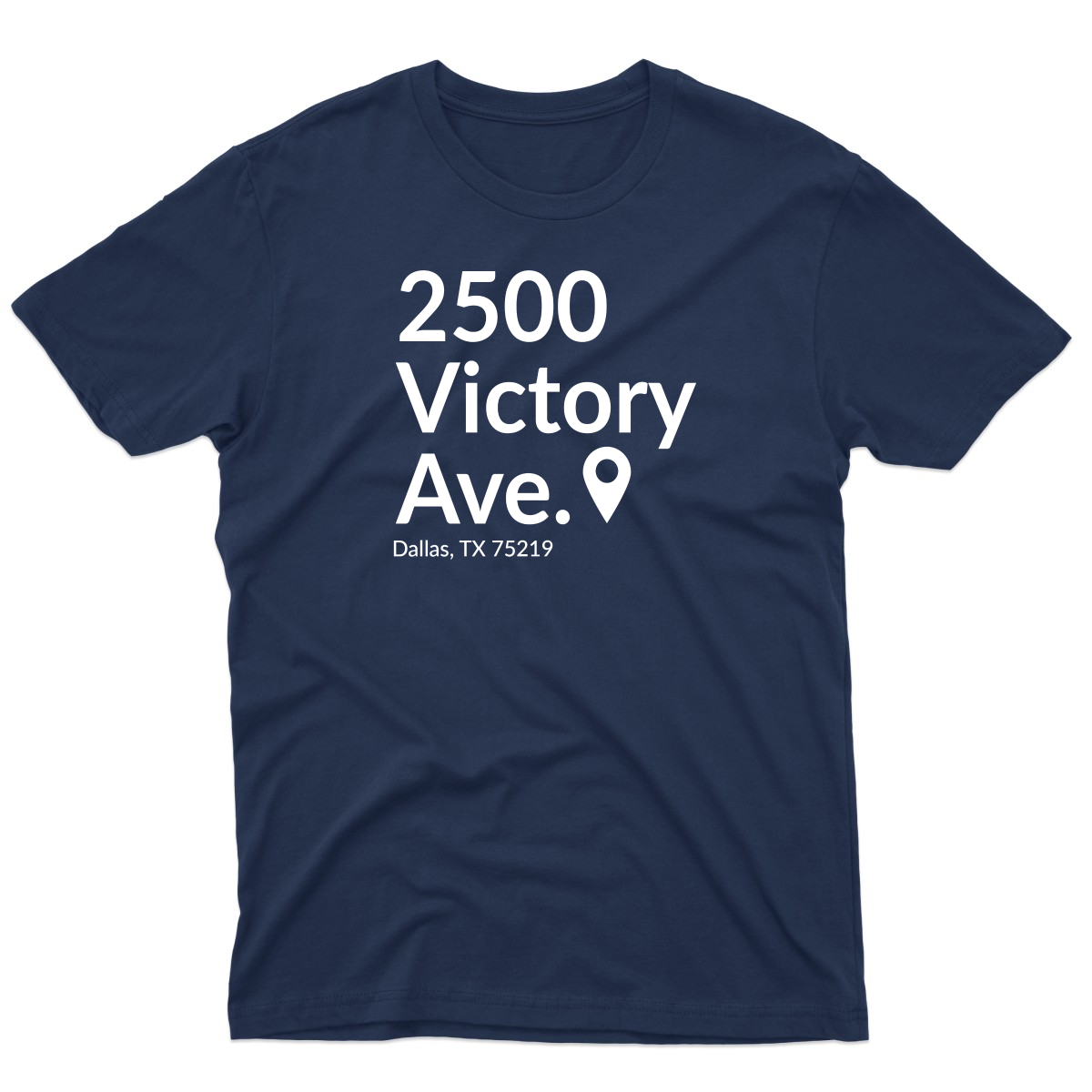 Dallas Basketball Stadium Men's T-shirt | Navy