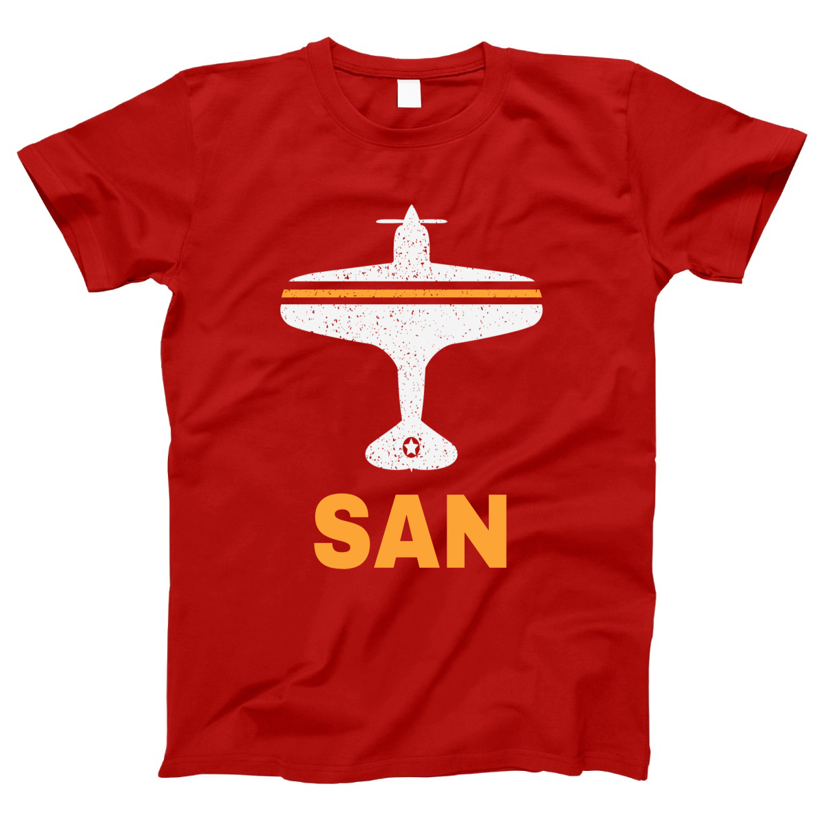 Fly San Diego SAN Airport Women's T-shirt | Red