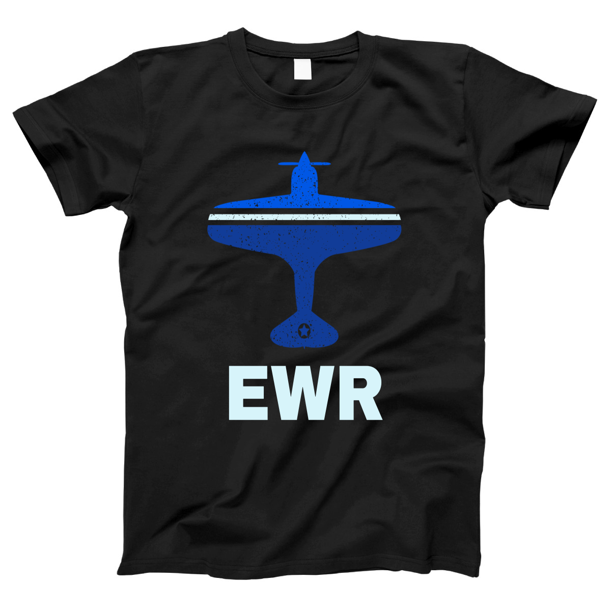 Fly Newark EWR Airport Women's T-shirt | Black