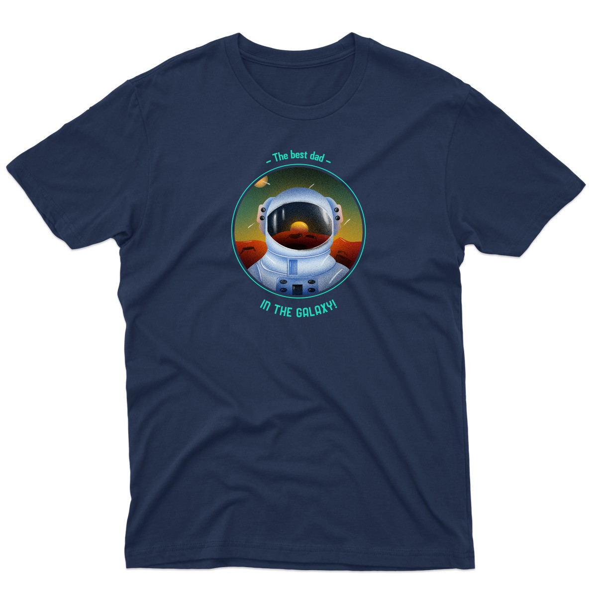 The Best Dad in the Galaxy Men's T-shirt | Navy