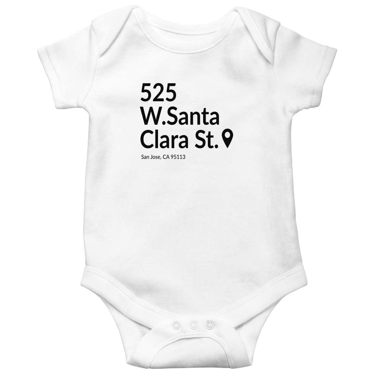 San Jose Hockey Stadium Baby Bodysuits | White