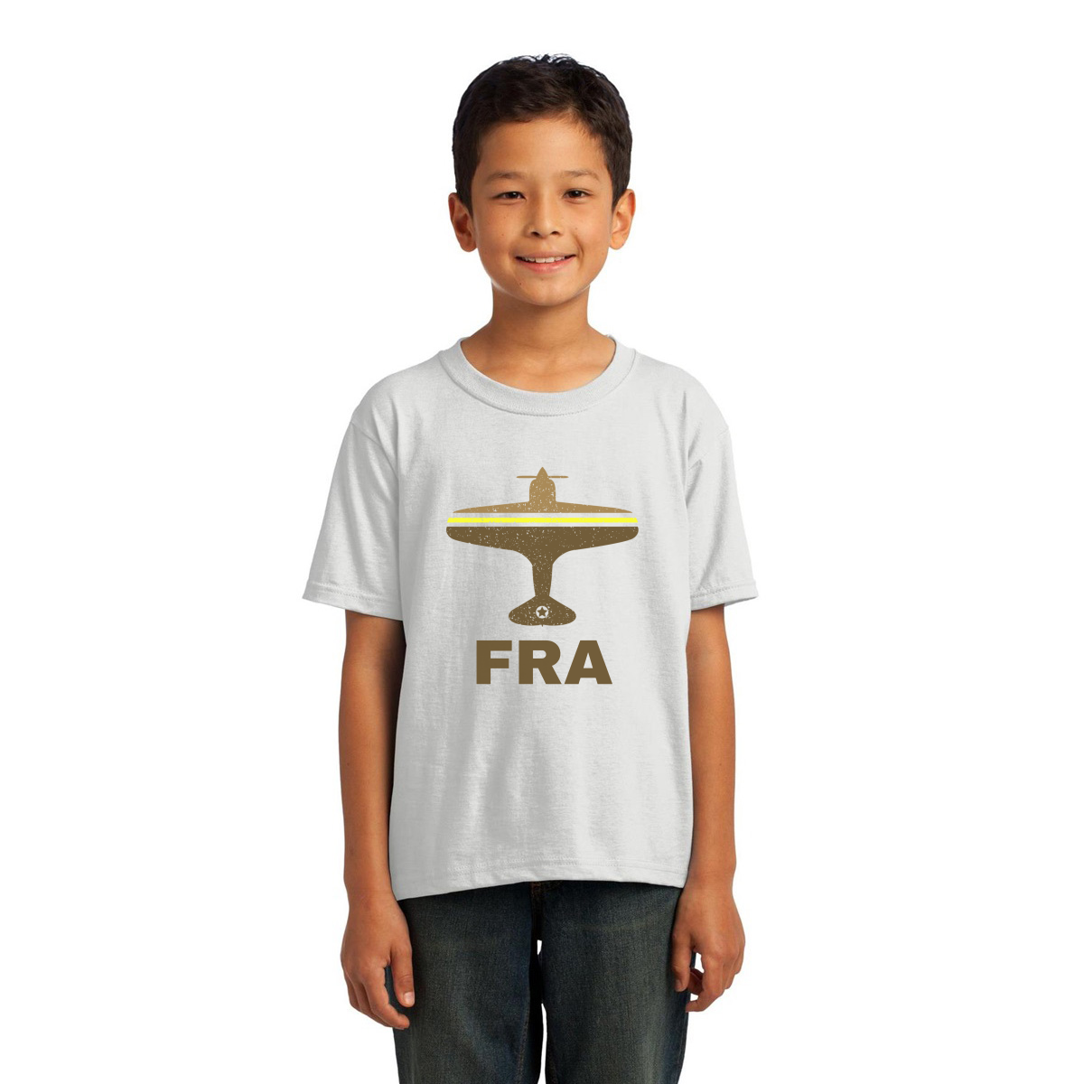 Fly Frankfurt FRA Airport Kids T-shirt | White