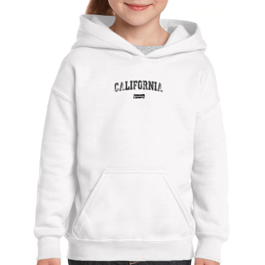 California Represent Kids Hoodie | White