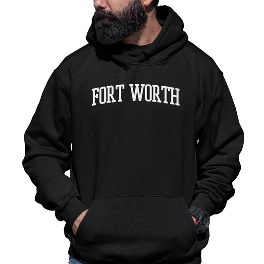 Fort Worth Unisex Hoodie | Black