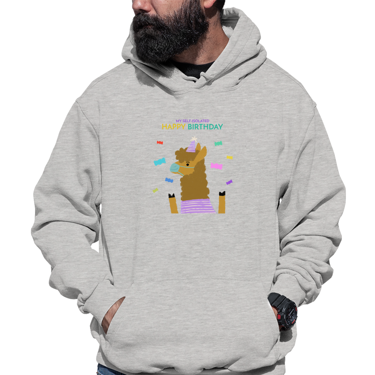 My Self Isolated Unisex Hoodie | Gray