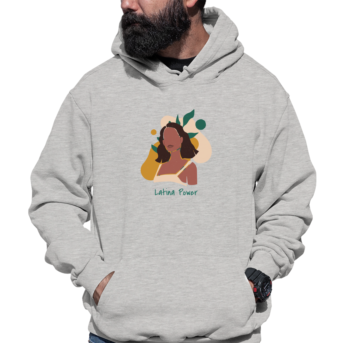 Latina Power Unisex Hoodie | Gray