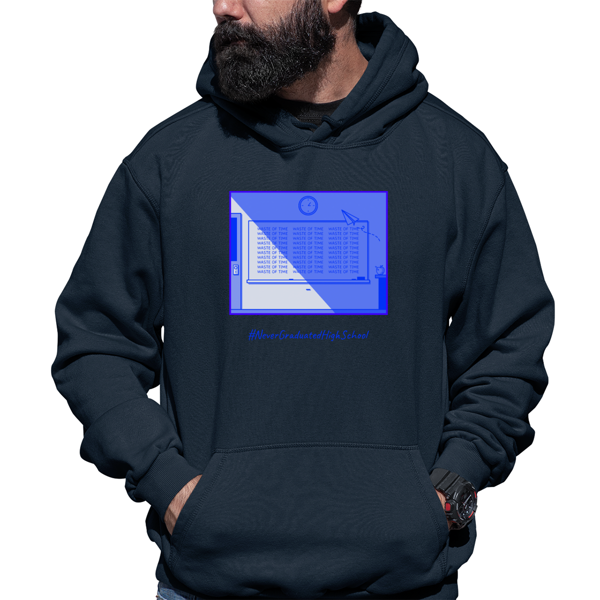 High School Dropout Unisex Hoodie | Navy