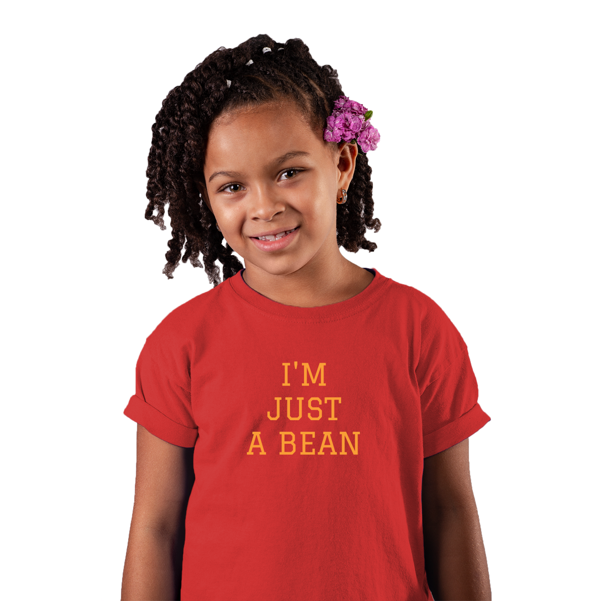 I'm Just A Bean  Kids T-shirt | Red