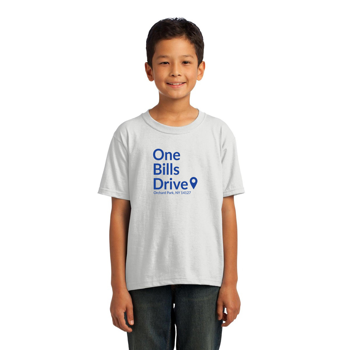 Buffalo Football Stadium Kids T-shirt | White