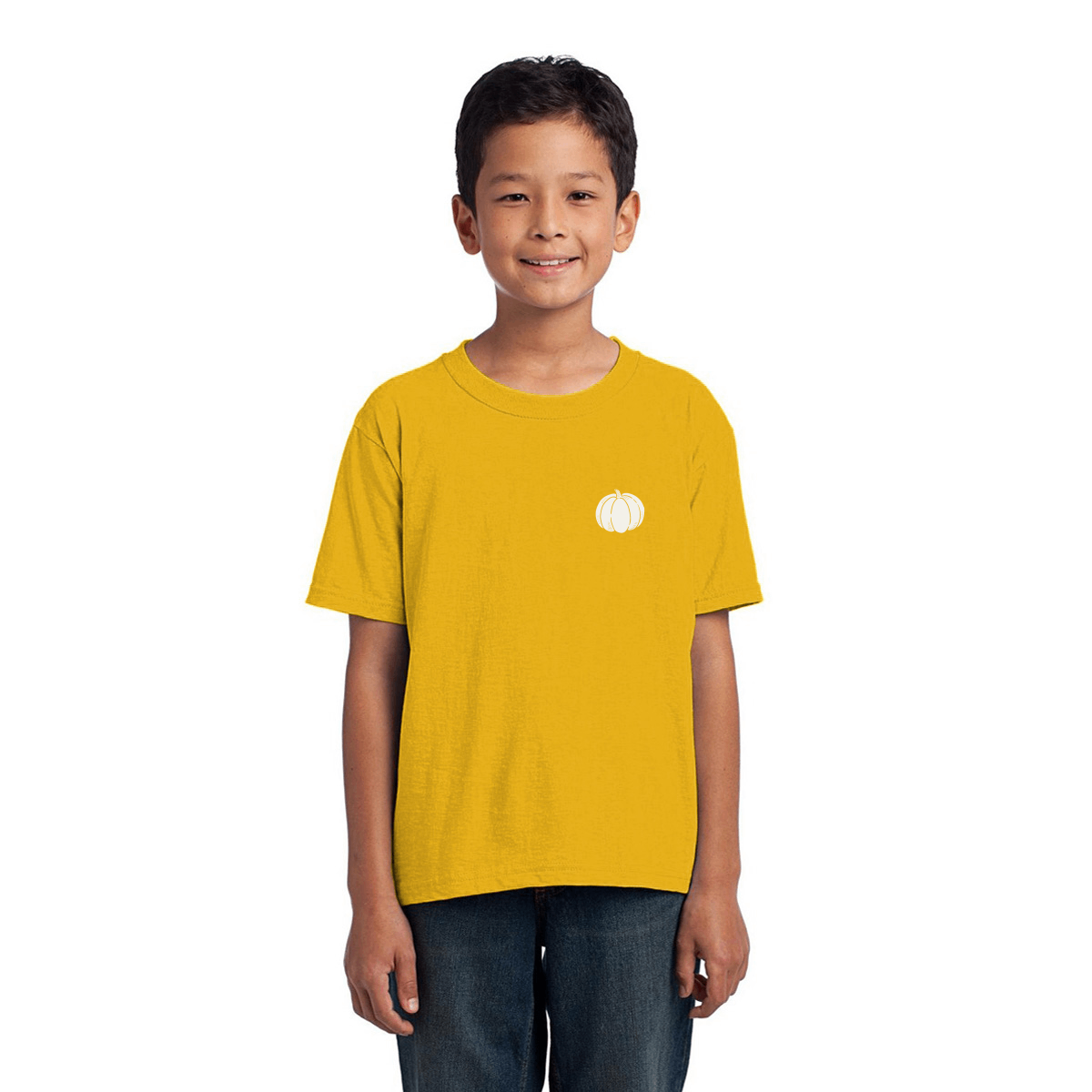 Pumpkin Pocket Kids T-shirt | Yellow
