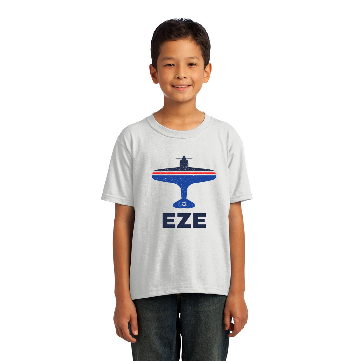 Fly Buenos Aires EZE Airport Kids T-shirt | White