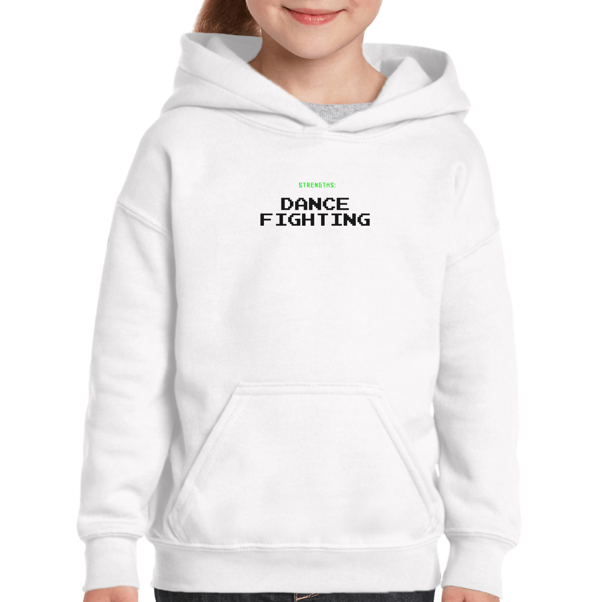 Strengths Dance Fighting Kids Hoodie | White
