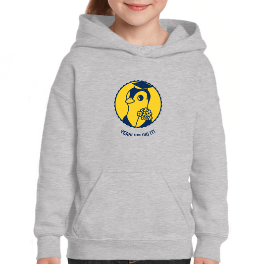 Yeah! We Did It! Kids Hoodie | Gray