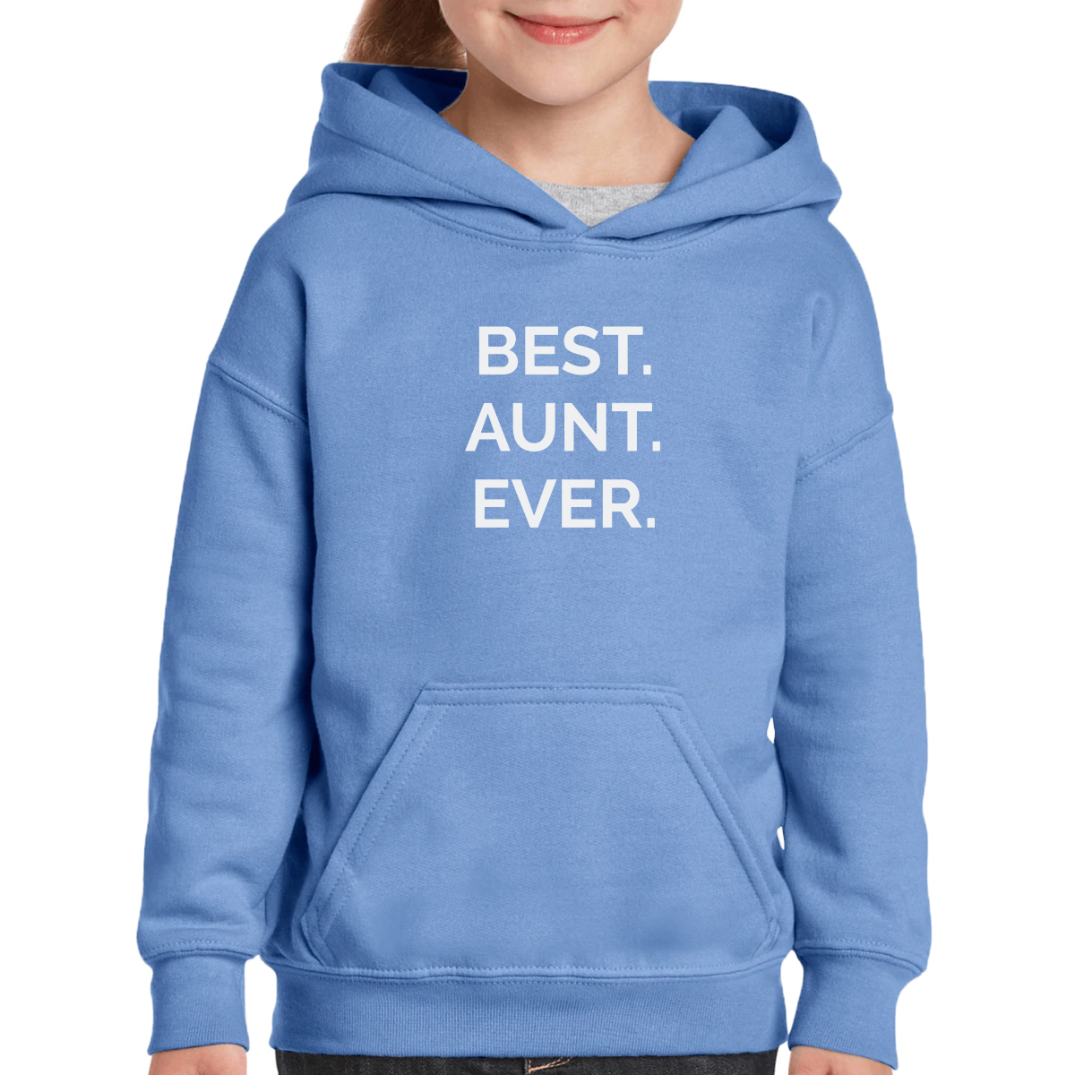 Best Aunt Ever Kids Hoodie | Blue