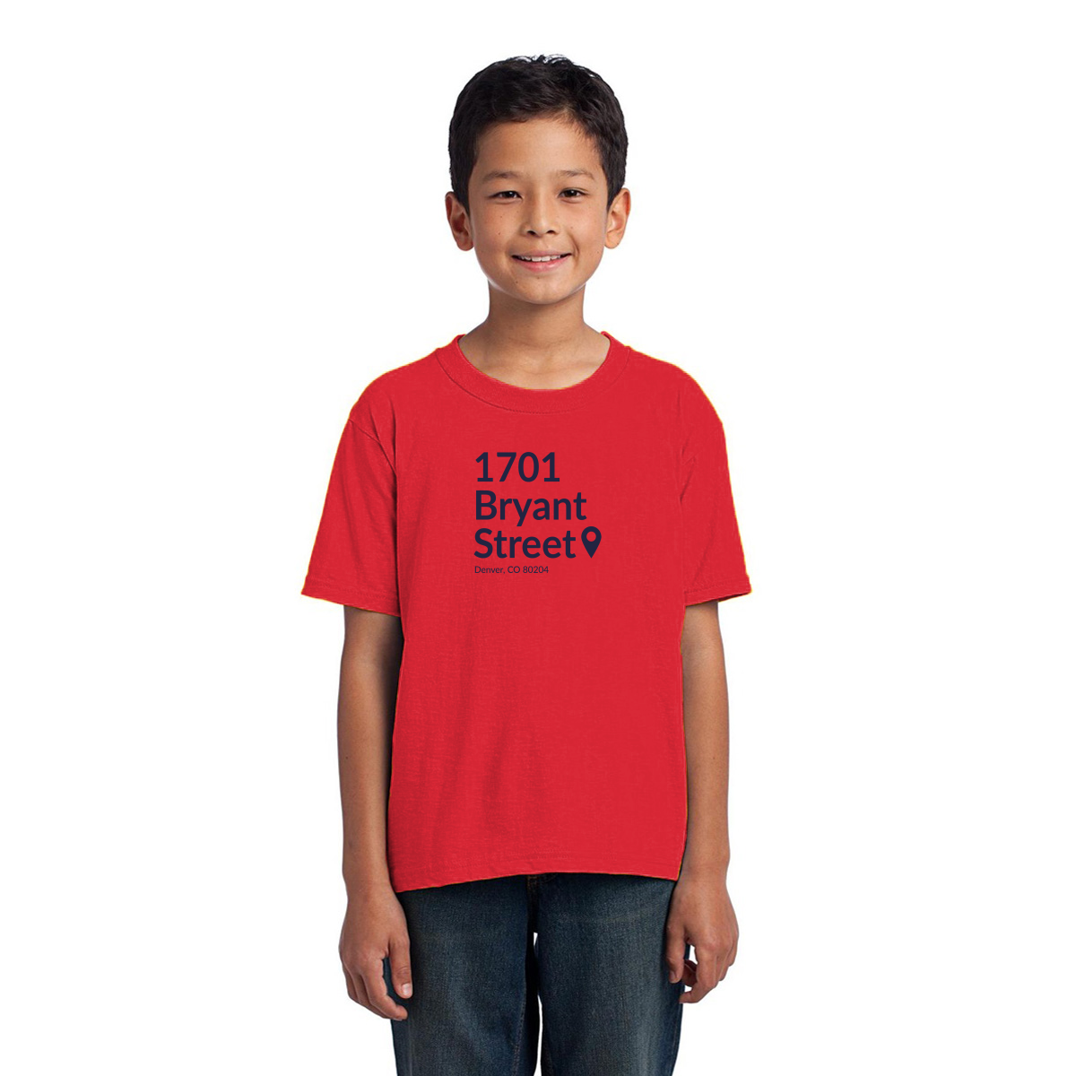 Denver Football Stadium Kids T-shirt | Red