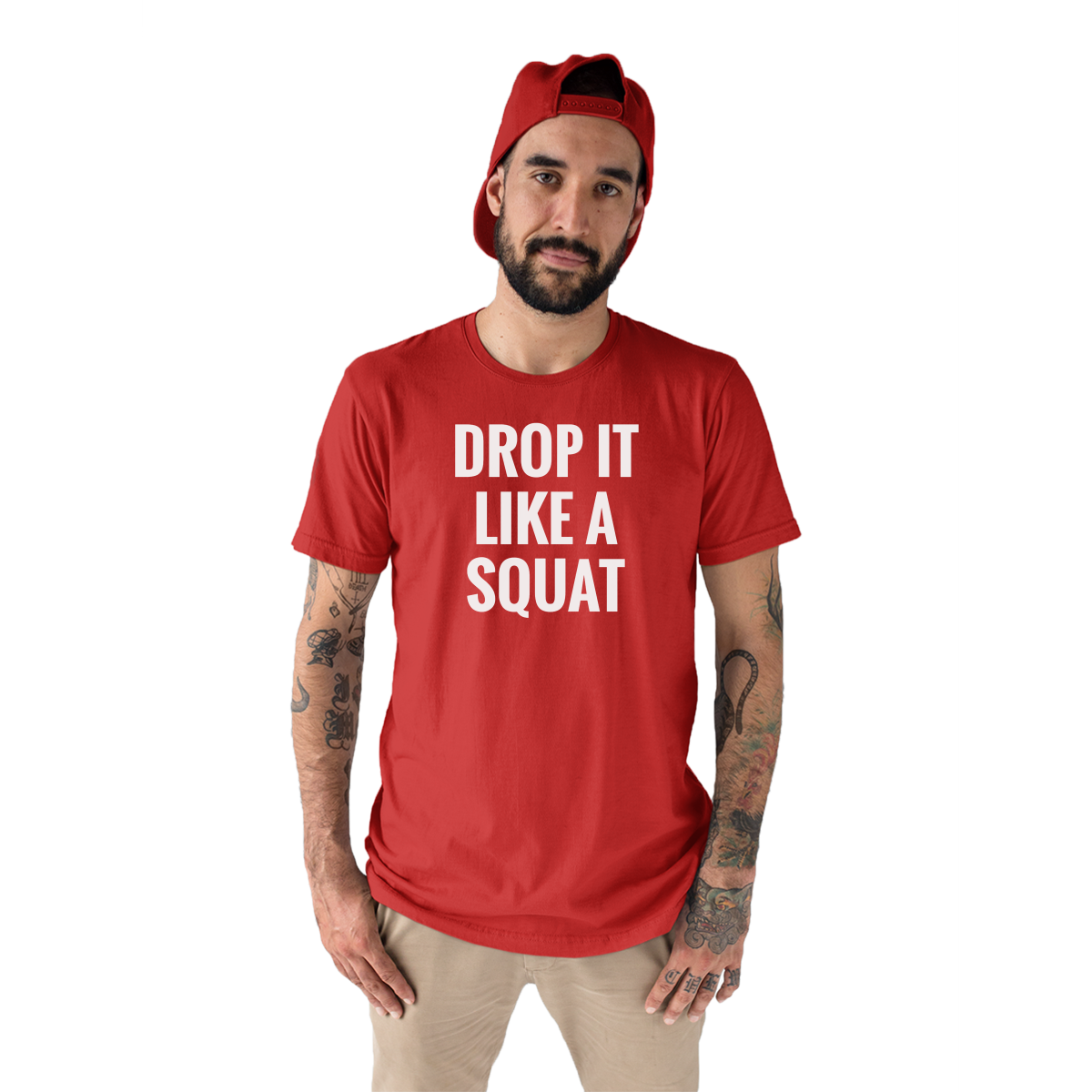 Drop It Like a Squat Men's T-shirt | Red