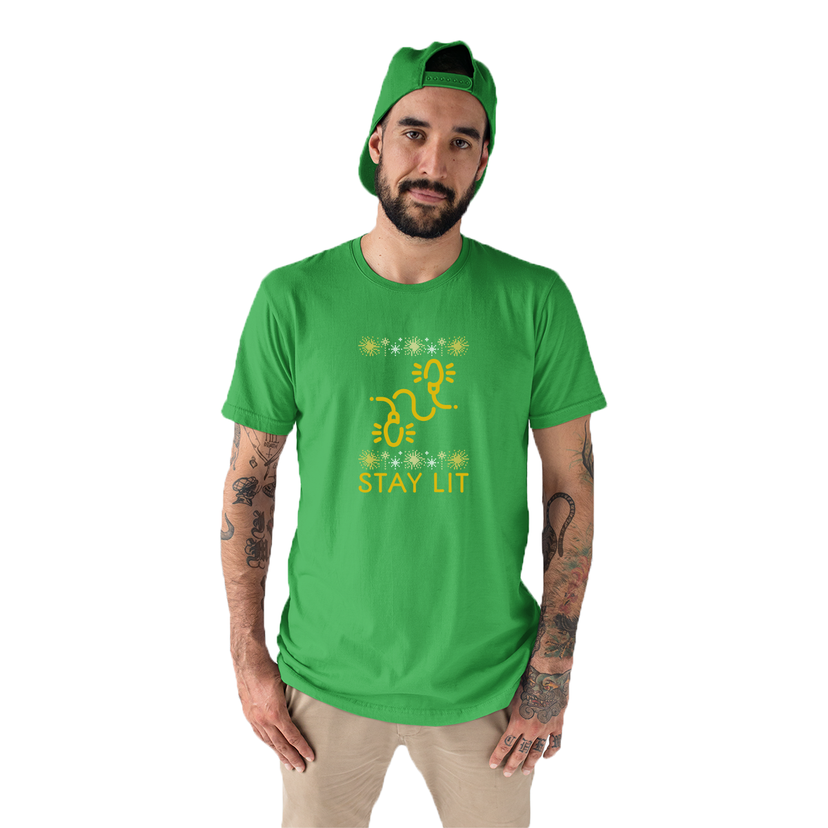 Stay Lit Men's T-shirt | Green