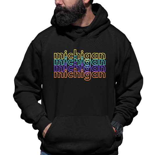 Michigan Unisex Hoodie | Black