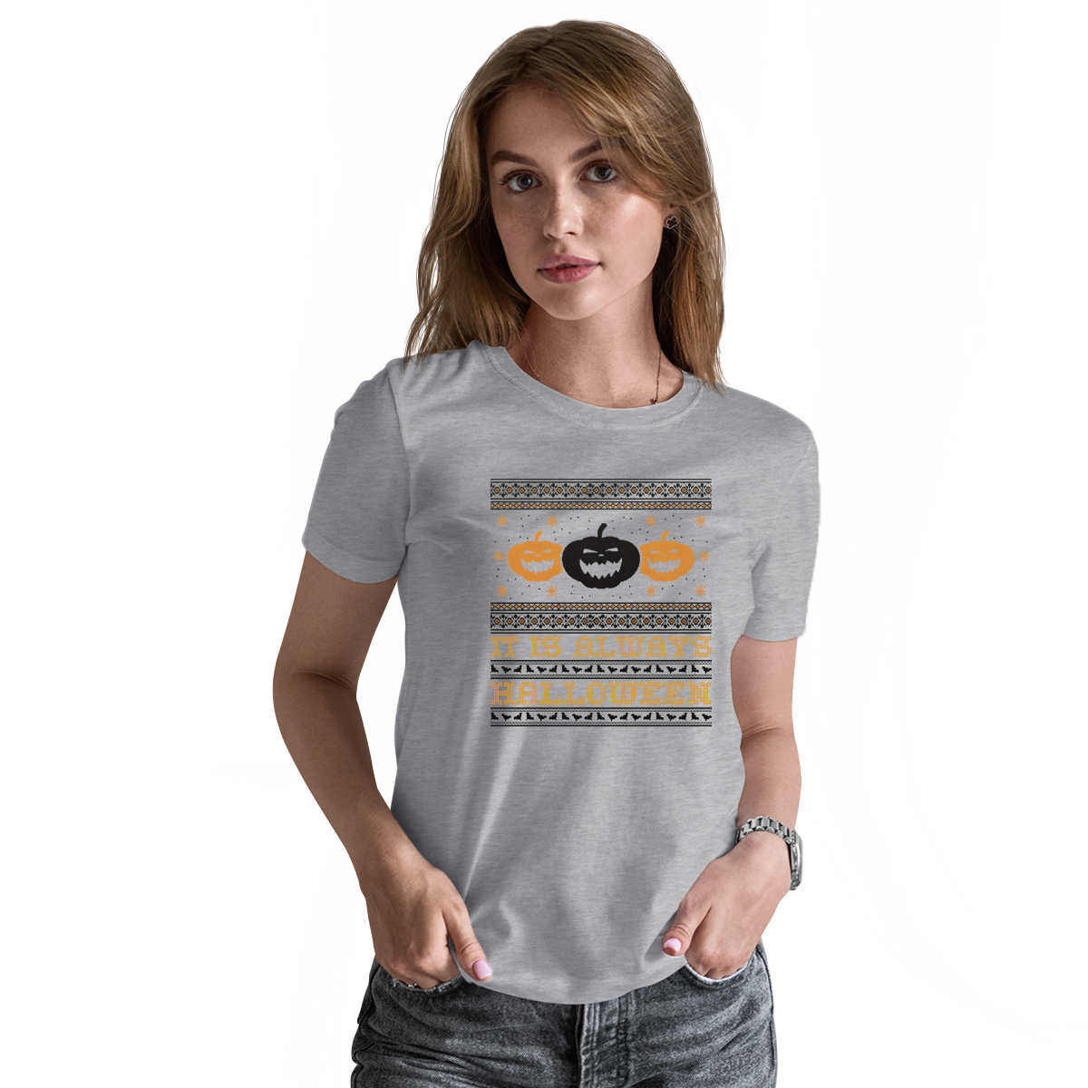 It's Always Halloween Women's T-shirt | Gray