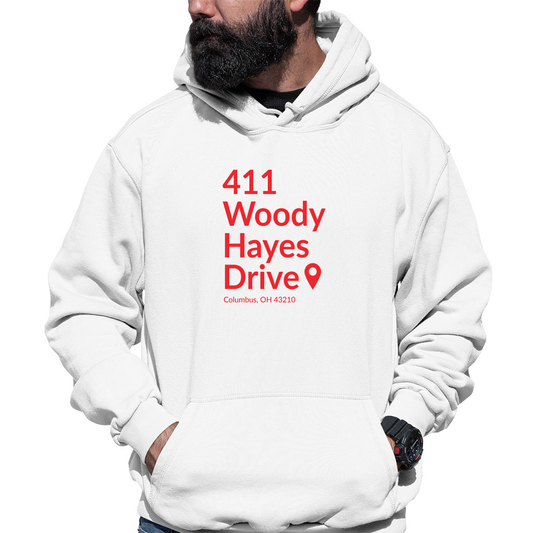 Ohio State Football Stadium Unisex Hoodie | White