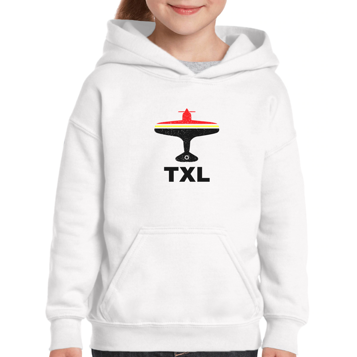 Fly Berlin TXL Airport Kids Hoodie | White
