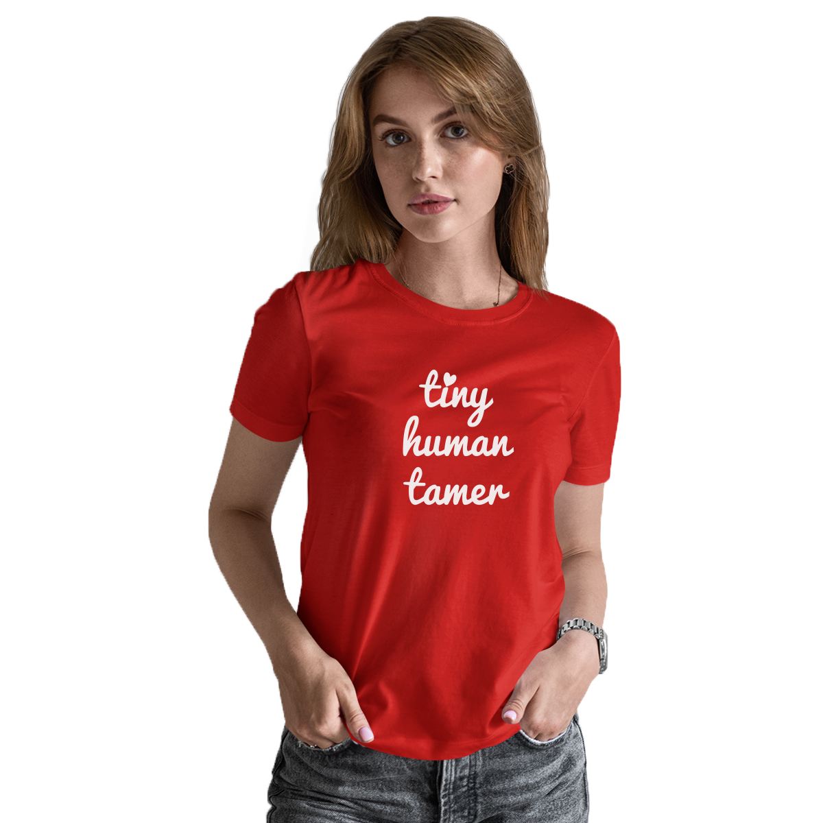 Tiny Human Tamer Women's T-shirt | Red