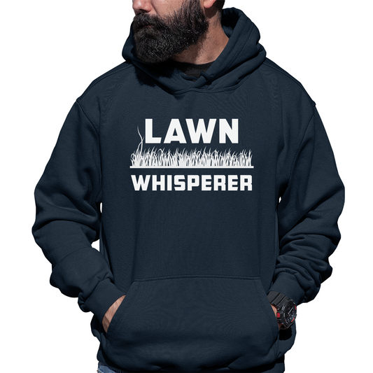 Lawn Whisperer Dad Unisex Hoodie | Navy
