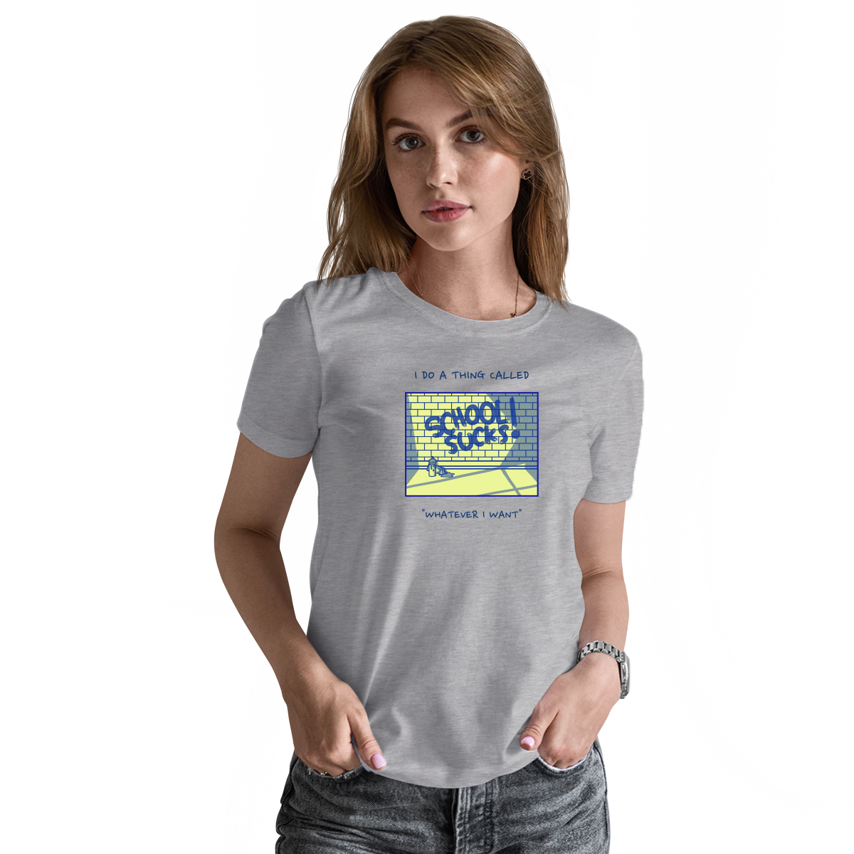 I Do A Thing Called "Whatever I Want" Women's T-shirt | Gray