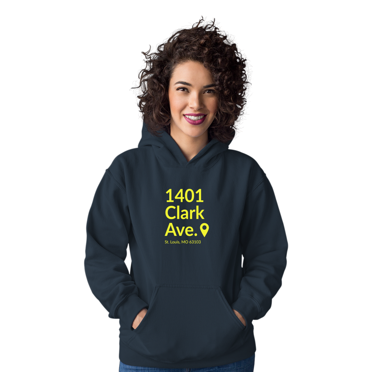 St. Louis Hockey Stadium Unisex Hoodie | Navy