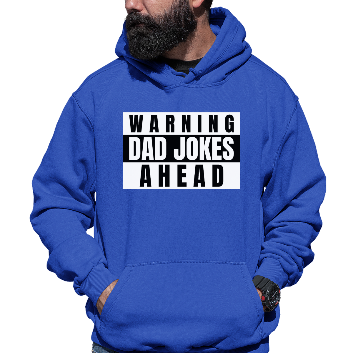 Dad Jokes Unisex Hoodie | Blue