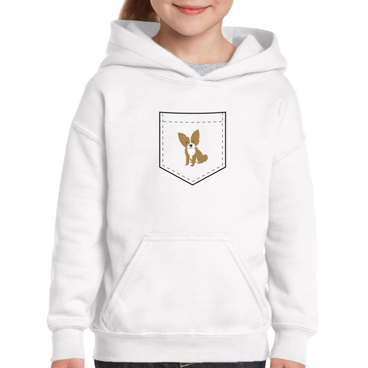 Adorable Chihuahua Kids Hoodie | White