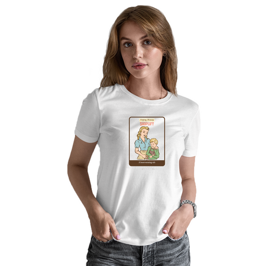 Helping Mommy Shoplift Women's T-shirt | White