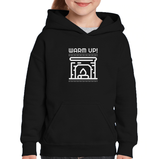 Christmas Is Coming Kids Hoodie | Black