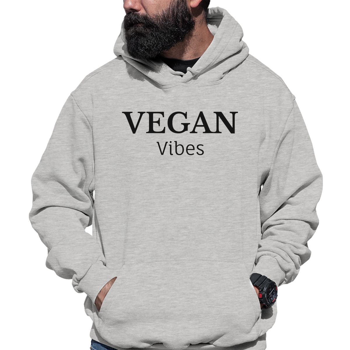 Vegan Vibes Unisex Hoodie | Gray
